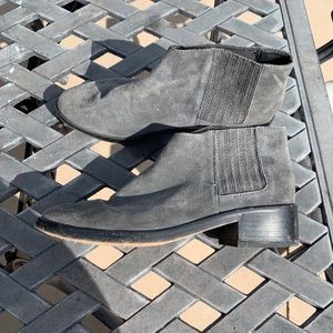 Dolce Vita Grey Gray Suede Booties Boots